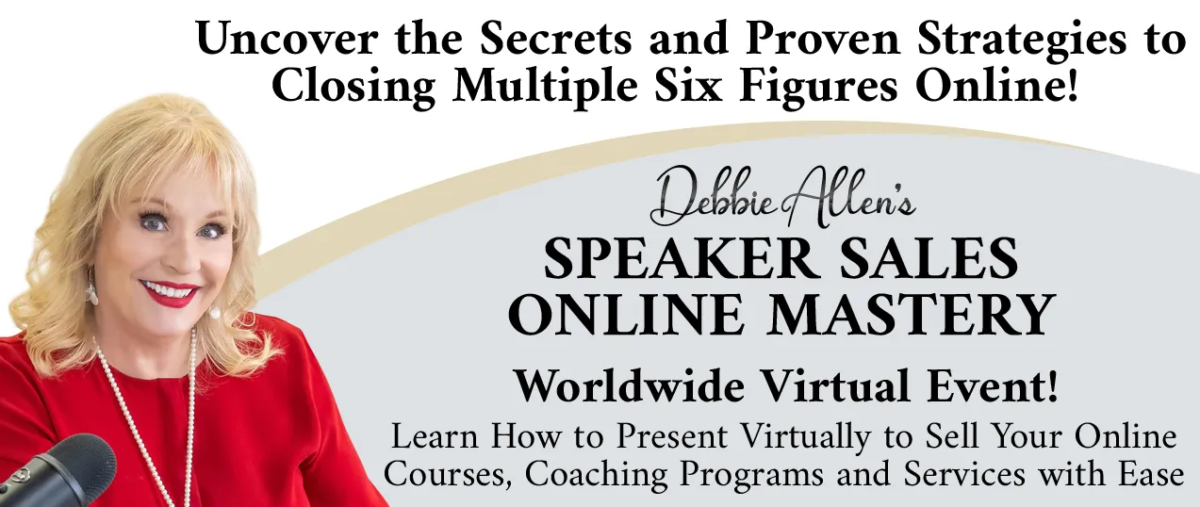 speaker sales online mastery event banner